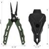 image:imageKastKing Cutthroat 7 inch Fishing Split Ring Pliers 420 Stainless Steel Fishing Tools Saltwater Resistant Fishing Gear Tungsten Carbide CuttersStryker Green