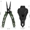 image:imageKastKing Cutthroat 7 inch Fishing Split Ring Pliers 420 Stainless Steel Fishing Tools Saltwater Resistant Fishing Gear Tungsten Carbide CuttersStryker Green
