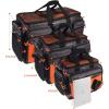 image:imageKastKing Fishing Gear amp Tackle Bags  Saltwater Resistant Fishing Bags  Fishing Tackle Storage BagsA1 MediumHossWithout Trays  15x11x1025Orange