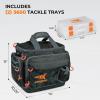image:imageKastKing Fishing Gear amp Tackle Bags  Saltwater Resistant Fishing Bags  Fishing Tackle Storage BagsA4 MediumHossWith 2 3600 Trays  15x11x1025Blackout