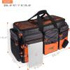 image:imageKastKing Fishing Gear amp Tackle Bags  Saltwater Resistant Fishing Bags  Fishing Tackle Storage BagsC Extralarge Hawg Without Trays  264x11x154Orange