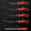 image:imageKastKing Intimidator Bait Knife and Filet Knives UltraSharp G4116 German StainlessSteel Blades Fresh or Saltwater NonSlip Handle Durable Storage Bag and Honing RodD 9 Fillet Knife and Sharpening Steel