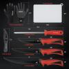 image:imageKastKing Intimidator Bait Knife and Filet Knives UltraSharp G4116 German StainlessSteel Blades Fresh or Saltwater NonSlip Handle Durable Storage Bag and Honing RodB Fish Cleaning Kit