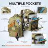 image:imageKastKing KarryAll KastMate Fishing Tackle BackpackWaterResistant Tackle Bag With 2 Rod HoldersFishing Gear and Equipment With Large Gear StorageBlackC Khaki