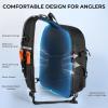 image:imageKastKing Karryall Sling Tackle BagFishing Sling PackFishing Backpack With Rod HolderMOLLE SystemSoft Bait amp Gear StorageA Black