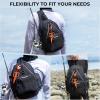 image:imageKastKing Karryall Sling Tackle BagFishing Sling PackFishing Backpack With Rod HolderMOLLE SystemSoft Bait amp Gear StorageA Black