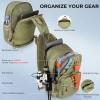 image:imageKastKing Karryall Sling Tackle BagFishing Sling PackFishing Backpack With Rod HolderMOLLE SystemSoft Bait amp Gear StorageC Khaki
