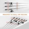 image:imageKastKing SafeGuard Fishing Rod Holder for Garage Wall or Ceiling Mounted Fishing Rod Rack Storage Organizer Fishing Pole Holder Holds 6 Rods or Combos in Less Than 18 InchesD White  2 Packstore 12 fishing rods or combos