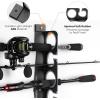 image:imageKastKing SafeGuard Fishing Rod Holder for Garage Wall or Ceiling Mounted Fishing Rod Rack Storage Organizer Fishing Pole Holder Holds 6 Rods or Combos in Less Than 18 InchesC Gray  2 Packstore 12 fishing rods or combos