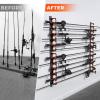 image:imageKastKing SafeGuard Fishing Rod Holder for Garage Wall or Ceiling Mounted Fishing Rod Rack Storage Organizer Fishing Pole Holder Holds 6 Rods or Combos in Less Than 18 InchesBUpgraded w Spooler  2 Pack store 12 rods