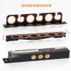 image:imageKastKing SafeGuard Fishing Rod Holder for Garage Wall or Ceiling Mounted Fishing Rod Rack Storage Organizer Fishing Pole Holder Holds 6 Rods or Combos in Less Than 18 InchesA Black  1 Packstore 6 fishing rods or combos