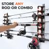 image:imageKastKing SafeGuard Fishing Rod Holder for Garage Wall or Ceiling Mounted Fishing Rod Rack Storage Organizer Fishing Pole Holder Holds 6 Rods or Combos in Less Than 18 InchesBUpgraded w Spooler  1 Packstore 6 rods