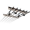 image:imageKastKing SafeGuard Fishing Rod Holder for Garage Wall or Ceiling Mounted Fishing Rod Rack Storage Organizer Fishing Pole Holder Holds 6 Rods or Combos in Less Than 18 InchesA Black  2 Packstore 12 fishing rods or combos