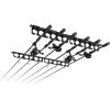 image:imageKastKing SafeGuard Fishing Rod Holder for Garage Wall or Ceiling Mounted Fishing Rod Rack Storage Organizer Fishing Pole Holder Holds 6 Rods or Combos in Less Than 18 InchesC Gray  2 Packstore 12 fishing rods or combos