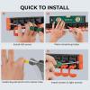 image:imageKastKing V10 Pivot Grip Fishing Rod HolderAdjustable SpaceSaving WallMounted Rod Holder 10 PolymerCoated Steel Hooks Expandable Storage System Holds 10 Rod amp Reel Combos 1 PackA Orange1 Pack