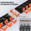 image:imageKastKing V10 Pivot Grip Fishing Rod HolderAdjustable SpaceSaving WallMounted Rod Holder 10 PolymerCoated Steel Hooks Expandable Storage System Holds 10 Rod amp Reel Combos 1 PackA Orange1 Pack