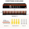 image:imageKastKing V15 Vertical Fishing Rod Holder  Wall Mounted Fishing Rod Rack Store 15 Rods or Fishing Rod Combos in 1725 Inches Great Fishing Pole Holder and RackB 2 Pack  Black Upgraded Heavy Rod Combo  Store 30 rods
