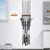 image:imageKastKing V15 Vertical Fishing Rod Holder  Wall Mounted Fishing Rod Rack Store 15 Rods or Fishing Rod Combos in 1725 Inches Great Fishing Pole Holder and RackB 1 Pack  Black Upgraded Heavy Rod Combo  Store 15 Rods
