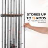 image:imageKastKing V15 Vertical Fishing Rod Holder  Wall Mounted Fishing Rod Rack Store 15 Rods or Fishing Rod Combos in 1725 Inches Great Fishing Pole Holder and RackA 2 Pack  Black Store 30 rods