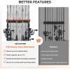 image:imageKastKing V15 Vertical Fishing Rod Holder  Wall Mounted Fishing Rod Rack Store 15 Rods or Fishing Rod Combos in 1725 Inches Great Fishing Pole Holder and RackB 2 Pack  Black Upgraded Heavy Rod Combo  Store 30 rods