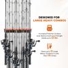 image:imageKastKing V15 Vertical Fishing Rod Holder  Wall Mounted Fishing Rod Rack Store 15 Rods or Fishing Rod Combos in 1725 Inches Great Fishing Pole Holder and RackB 1 Pack  Black Upgraded Heavy Rod Combo  Store 15 Rods