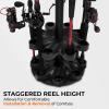 image:imageKastKing V16 Rotating Fishing Rod Holder for Garage Floor Rack Holds Up to 16 Rods amp Combos SpaceSaving Pole Organizer with Foam Durable ABS Fishing Gear Storage Gift for MenV16 wRotaing Base