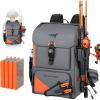 image:imageKastKing All Weather Fishing Tackle Backpack with Removable Rod HoldersWaterproof ArmorShield Fabric Fishing Bag Storage Fishing GearA GreyWith 4 Waterproof Tackle Boxes