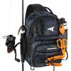 image:imageKastKing BaitSpace Fishing Sling Bag Fishing Backpack with Rod amp Beverage Holder Tackle Bag for Fishing GearB Blue Camo