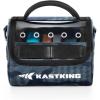 image:imageKastKing BaitSpace Line Management Bag Fishing Line Storage Bag with Water Resistant Nylon Clear View Window Removable Divider Tanglefree Leader Line HolderB BlueMedium