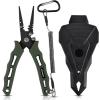 image:imageKastKing Cutthroat 7 inch Fishing Split Ring Pliers 420 Stainless Steel Fishing Tools Saltwater Resistant Fishing Gear Tungsten Carbide CuttersStryker Green