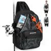 image:imageKastKing Karryall Sling Tackle BagFishing Sling PackFishing Backpack With Rod HolderMOLLE SystemSoft Bait amp Gear StorageB Black Camo