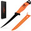 image:imageKastKing Speed Demon Pro Fillet Knife  Razor Sharp G4116 German StainlessSteel Blade Professional Level Knives for Filleting and Boning NonSlip Handles Includes Protective SheathB 6 fillet knife