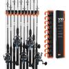 image:imageKastKing V10 Pivot Grip Fishing Rod HolderAdjustable SpaceSaving WallMounted Rod Holder 10 PolymerCoated Steel Hooks Expandable Storage System Holds 10 Rod amp Reel Combos 1 PackA Orange1 Pack