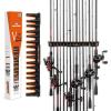 image:imageKastKing V15 Vertical Fishing Rod Holder  Wall Mounted Fishing Rod Rack Store 15 Rods or Fishing Rod Combos in 1725 Inches Great Fishing Pole Holder and RackA 1 Pack  BlackStore 15 rods