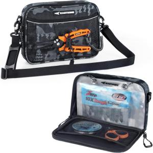 image:imageKastKing BaitSpace Detachable Bait Binder Tackle Bag  Large Clear Sleeves Durable 900D Waterresistant Fabric Soft Plastic Bait Storage For Hooks Sinkers amp Fishing AccessoriesBlack