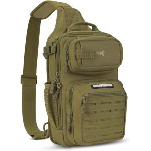 image:imageKastKing BlowBak Tactical Sling Tackle BagLightweight Fishing Backpack Storge Fishing Gear and EquipmentGift for MenD Desert Brown 14 X 8 X 6