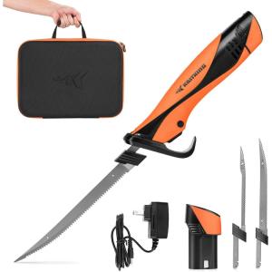 image:imageKastKing Cordless Electric Fillet Knife Speed Demon Pro 7 amp 9 BladesA Angler Pack 2 Blades 1 Battery Pack