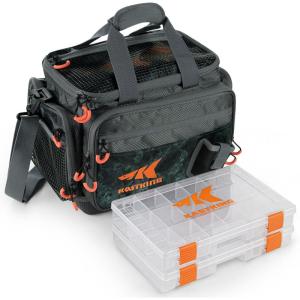 image:imageKastKing Fishing Gear amp Tackle Bags  Saltwater Resistant Fishing Bags  Fishing Tackle Storage BagsA4 MediumHossWith 2 3600 Trays  15x11x1025Blackout