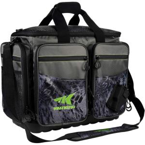 image:imageKastKing Fishing Gear amp Tackle Bags  Saltwater Resistant Fishing Bags  Fishing Tackle Storage BagsB2 LargeLunkerWithout Trays  197x13x106Blackout