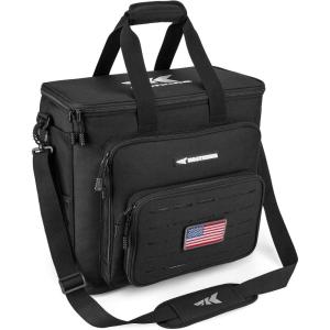 image:imageKastKing Fishing Tackle Bags  Saltwater amp Freshwater Fishing Bags  Water Resistant Padded Shoulder Strap  Gear StorageBlackLarge