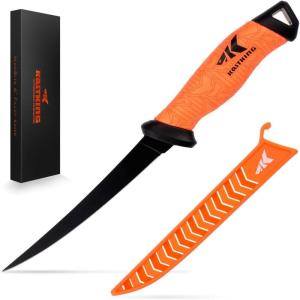image:imageKastKing Speed Demon Pro Fillet Knife  Razor Sharp G4116 German StainlessSteel Blade Professional Level Knives for Filleting and Boning NonSlip Handles Includes Protective SheathB 6 fillet knife