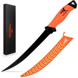 image:imageKastKing Speed Demon Pro Fillet Knife  Razor Sharp G4116 German StainlessSteel Blade Professional Level Knives for Filleting and Boning NonSlip Handles Includes Protective SheathD 9 fillet knife
