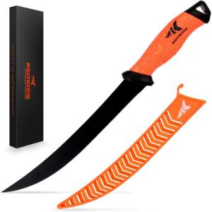 image:imageKastKing Speed Demon Pro Fillet Knife  Razor Sharp G4116 German StainlessSteel Blade Professional Level Knives for Filleting and Boning NonSlip Handles Includes Protective SheathE 9 strong fillet knife