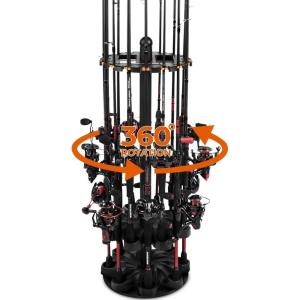 image:imageKastKing V16 Rotating Fishing Rod Holder for Garage Floor Rack Holds Up to 16 Rods amp Combos SpaceSaving Pole Organizer with Foam Durable ABS Fishing Gear Storage Gift for MenV16 wRotaing Base