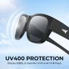 image:imageKastKing Chariton FitOver Polarized Wrap Around Over Sunglasses for Men and Women Ideal for Driving Fishing Cycling RunningA Matte Black Frame  Smoke Mirror
