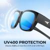 image:imageKastKing Chariton FitOver Polarized Wrap Around Over Sunglasses for Men and Women Ideal for Driving Fishing Cycling RunningB Black Frame  Smokeice Mirror