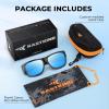image:imageKastKing Chariton FitOver Polarized Wrap Around Over Sunglasses for Men and Women Ideal for Driving Fishing Cycling RunningB Black Frame  Smokeice Mirror