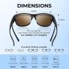 image:imageKastKing Chariton FitOver Polarized Wrap Around Over Sunglasses for Men and Women Ideal for Driving Fishing Cycling RunningC Matte Dark Frame  Brown Mirror