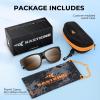 image:imageKastKing Chariton FitOver Polarized Wrap Around Over Sunglasses for Men and Women Ideal for Driving Fishing Cycling RunningC Matte Dark Frame  Brown Mirror