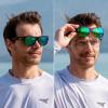 image:imageKastKing Chariton FitOver Polarized Wrap Around Over Sunglasses for Men and Women Ideal for Driving Fishing Cycling RunningD Gloss Demi  Greenchartruesse Mirror